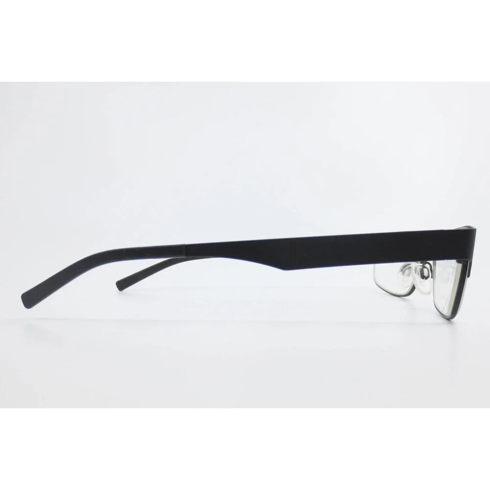 Randolph Osan Eyeglasses Matte Black Rectangular Metal Frame 53-15-140 Romania